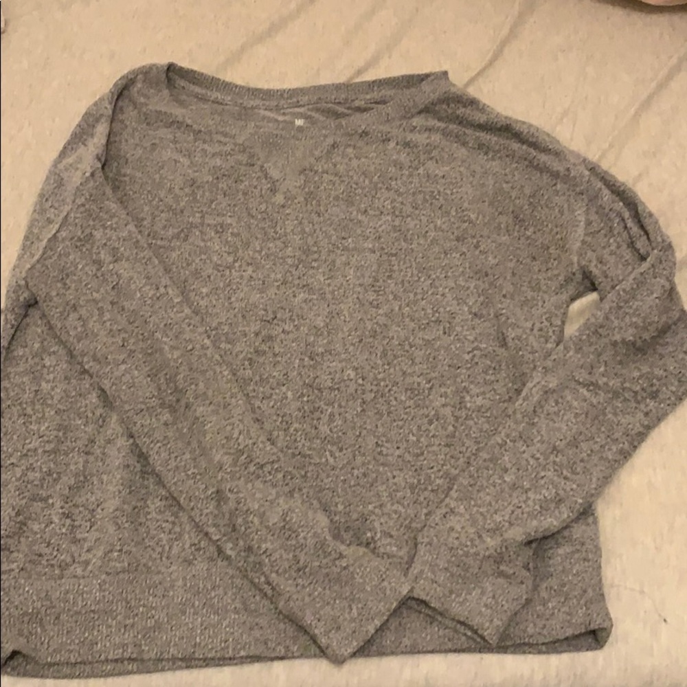 Grey off shoulder pacsun sweatshirt pullover
